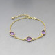 Fine Amethyst  Vermeil Bracelet