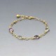 Amethyst and Gold Bracelet