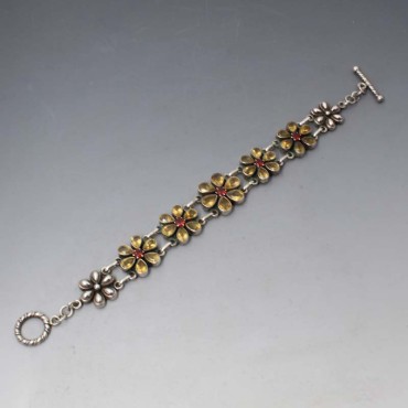 Doug Paulus Citrine Silver Bracelet