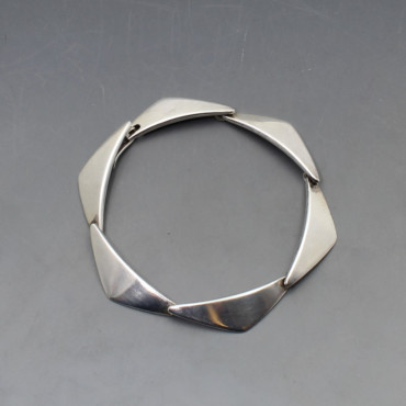 Hans Hansen Silver Bracelet  Inches