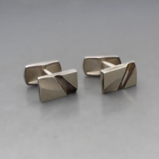 Lapponia Silver Modernist Cufflinks