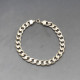 Vintage Flat Silver Curb Bracelet 