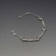 Clear Quartz and Sterling Silver Bezel Bracelet 