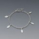 Sterling Silver Leaves Bracelet