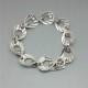 Danish 1950's Hermann Siersbol Sterling Silver Modernist Bracelet