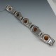 PERLI Germany Amber and Sterling Silver Bracelet