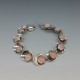 NE FROM Modernist Rose Quartz  and Silver Bracelet