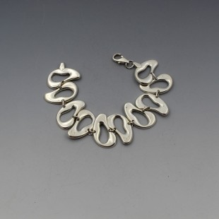 Hans Jurgen Minck Denmark Abstract Silver Bracelet