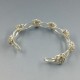 Italian Sterling Silver Floral  Bracelet