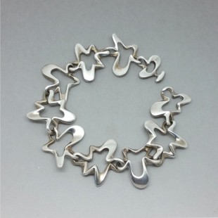 Henning Koppel for Georg Jensen Silver Splash Bracelet #88B