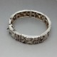 Matti J Hyvarinen Finland Modernist Textured  Sterling Silver Link Bracelet