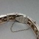 Matti J Hyvarinen Finland Modernist Solid Textured Silver Link Bracelet