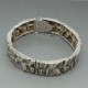 Matti J Hyvarinen Finland Modernist Solid Textured Silver Link Bracelet