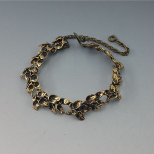 Hannu Ikonen Bronze Reindeer Moss Bracelet