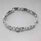 ALTON Swedish 1951 Siver Roses and Butterflies Bracelet