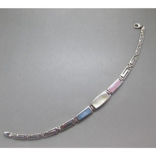 Silver and Mother of Pearl  Bracelet