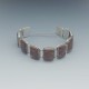  Pietersite and  Silver  Modernist Link Bracelet