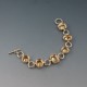 COOLOOK Citrine Cabochon and Light Gold Vermeil Bracelet