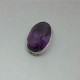 Oval  Amethyst and Sterling Silver Brooch UK