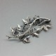 Bernard Instone Silver Leaf Brooch