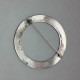 Bernard Instone Large Circular Ring Silver Brooch