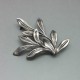 Rare Bernard Instone 1979 Leaf Spray Brooch in Sterling Silver