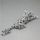 Panther Brooch with Diamante Crystals and Black Spots 