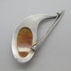 Baltic Amber and Silver Brooch