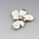 Anton Michelsen Large Silver Flower Brooch