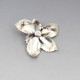 Anton Michelsen Large Silver Flower Brooch