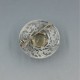 Citrine and Silver Scottish Shield Brooch