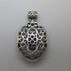 Chinese enamel and sterling silver pendant