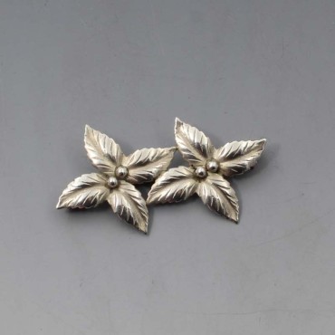 S Christian Fogh  Flower Brooch