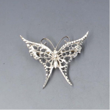 Sterling Silver Butterfly Brooch