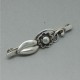  1940's Gottfred Henry Hoppe Denmark 830 Silver Flower Brooch