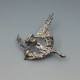  JUHLS Norway Silver "Tundra" Modernist Brooch