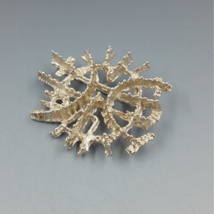 Studio Else and Paul Silver Modernist Brooch