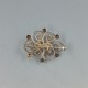 Danish Herman Siersbol Silver Floral Brooch