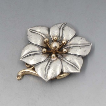 Gustav Dahlgren Sweden Silver Brooch