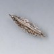 Ward Brothers Crystal Sterling Silver Brooch