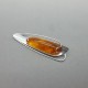  FISCHLAND Germany Amber Modernist Brooch