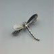  Flying Dragonfly Brooch in Sterling Silver