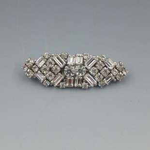 Art Deco Style Crystal Brooch