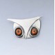 Rare Frances Holmes Boothby Silver Owl Brooch