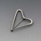 Bent Knudsen Silver Heart Brooch