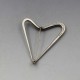 Bent Knudsen Silver Heart Brooch