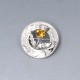 Ward Brothers Citrine Silver Thistle Brooch