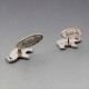  Carlsberg Elephant Silver Cufflinks