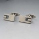 NE From Silver Rectangular Cufflinks