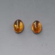 Amber Silver Stud Earrings